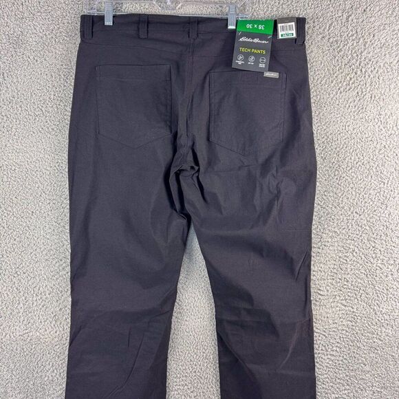 NEW Eddie Bauer Tech Pants Mens 38x30 Black Nylon Stretch Outdoor Stormrepel NWT - Picture 5 of 16